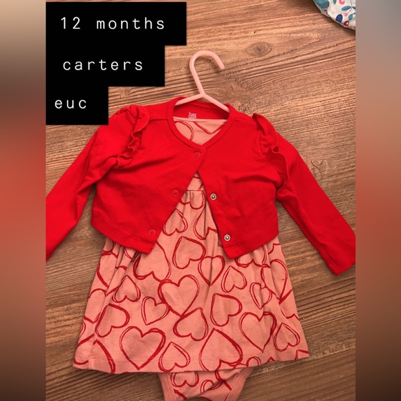 Carter's Other - 12 month carters valentine’s day set